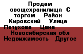 Продам овощехранилища. С торгом. › Район ­ Кировский  › Улица ­ Петухова  › Цена ­ 55 000 - Новосибирская обл. Недвижимость » Другое   